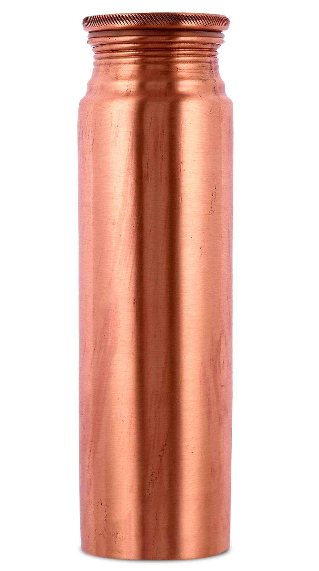 Kuber Industries Dove Pure Copper Bottle for Water 1 Litre Dirt Proof Leak Proof and Joint Less Ayurveda and Yoga Health Benefits Water Bottle (Set of 2, Brown)-KUBMART11574 5