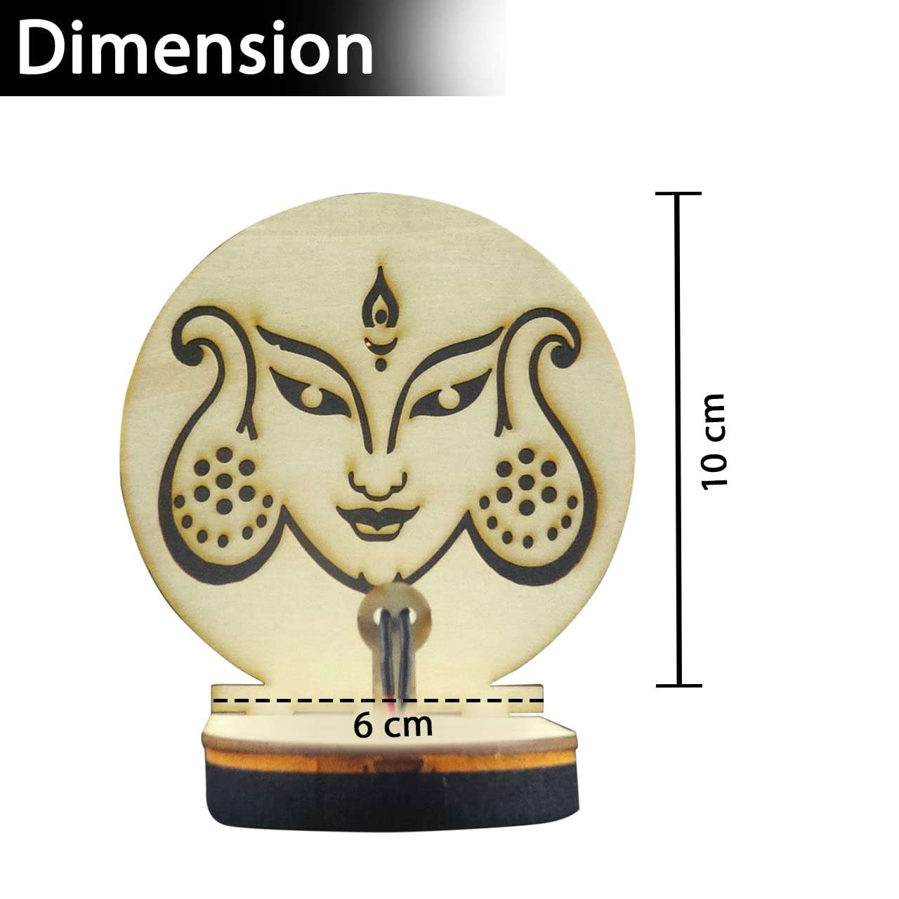 Maker Masti Durga Shadow | Set of 6 | Divine Diya | Lamp Holder for Home Decoration Puja | Diwali | Devotional & Traditional Ambience 3