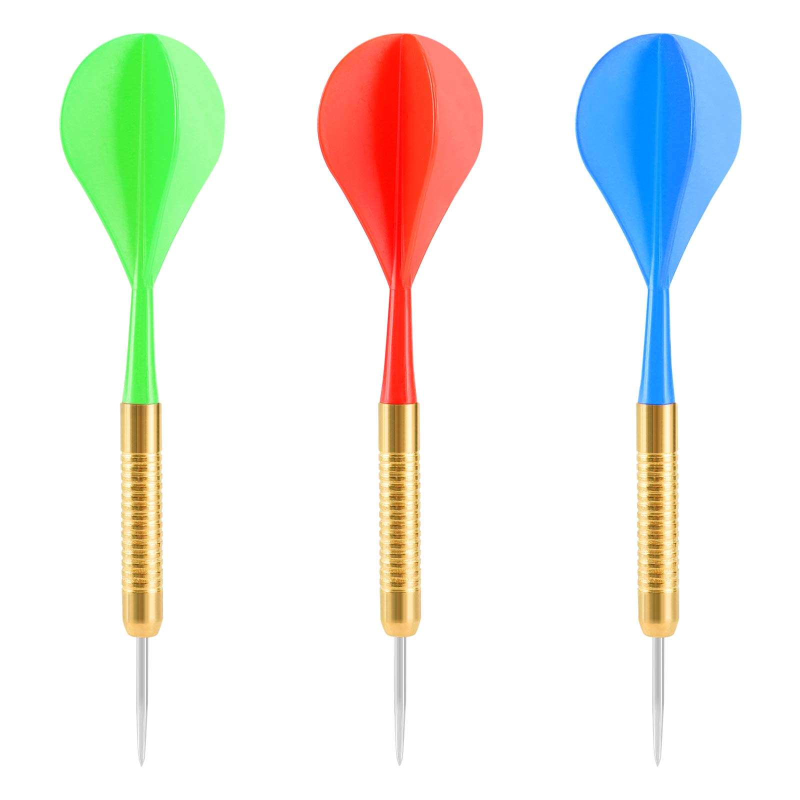 Accmor 12pcs Steel Tip Darts, Bar Dart, Darts Metal Tip Set, Metal Darts for Dartboard 2