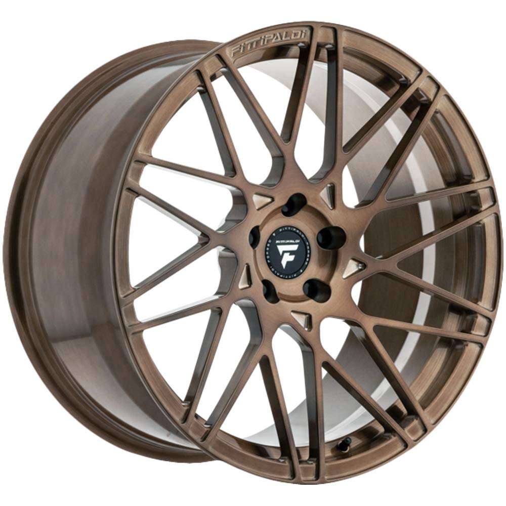 FITTIPALDI - FSF03BZ Brushed with Gloss Bronze Tint (20" x 9", +20 Offset, 5x112 Bolt Pattern, 66.6mm Hub) 1