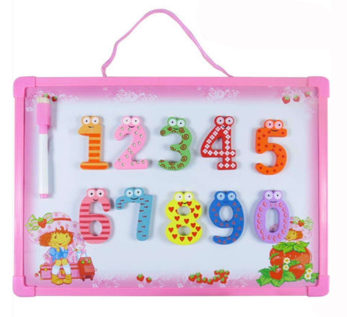 PENTA ANGEL 10Pcs Wooden Magnets Fridge Numbers Large Cute Wood Magnetic Refrigerator Whiteboard Fridge Magnets for Home Office 3