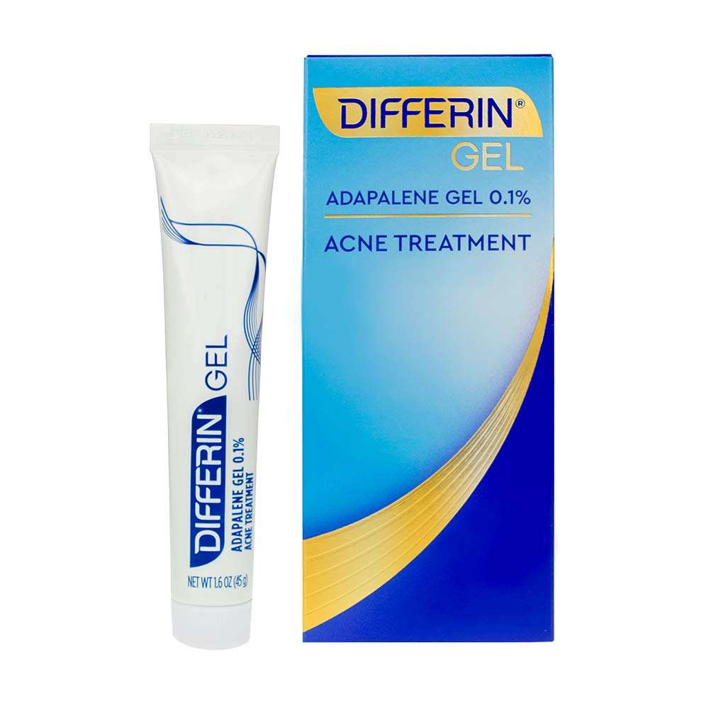 Differin Adapalene Prescription Strength Retinoid Gel 0.1% Acne Treatment (Up to 90 Day Supply), 45 Gram 1