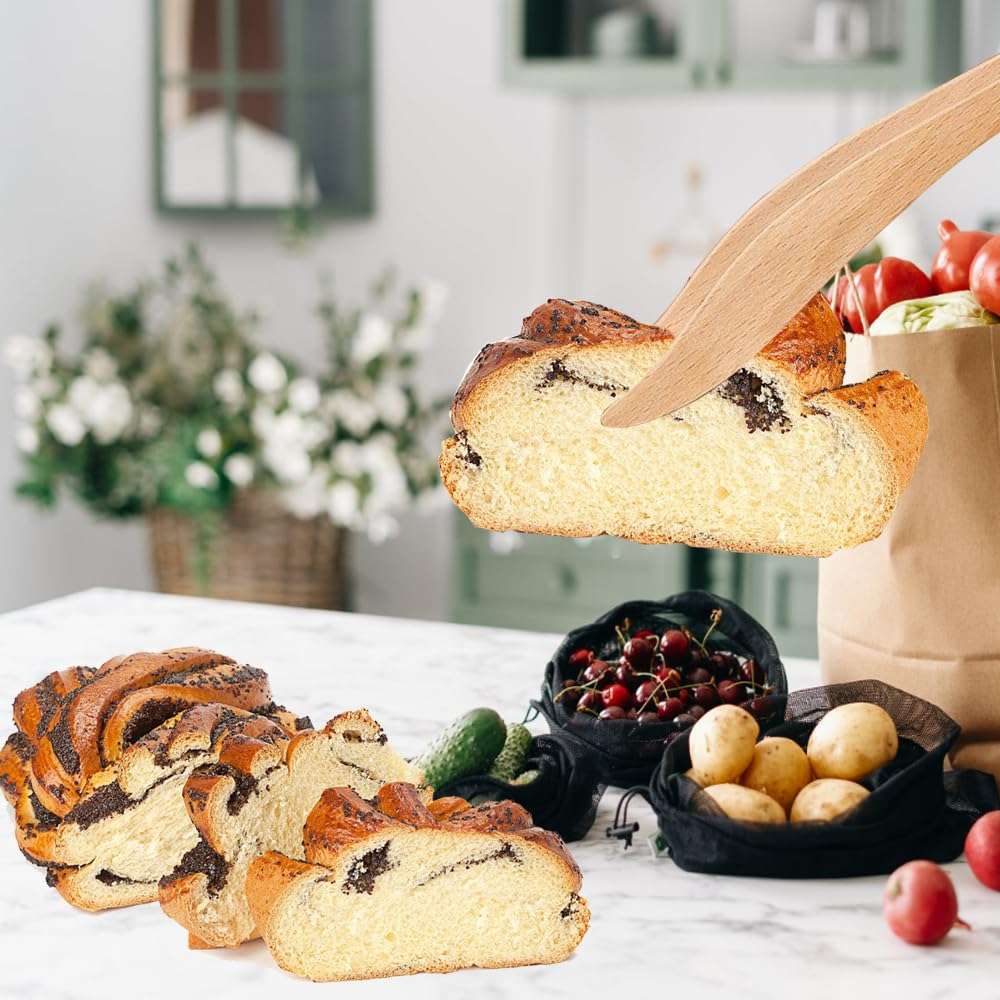 Primst Squirrels Toast Tongs, Pine Wood Tongs for Toaster, Multipurpose Mini Tongs for Appetizers, Pine Wood Utensils & Cute Kitchen Gadgets+1 6