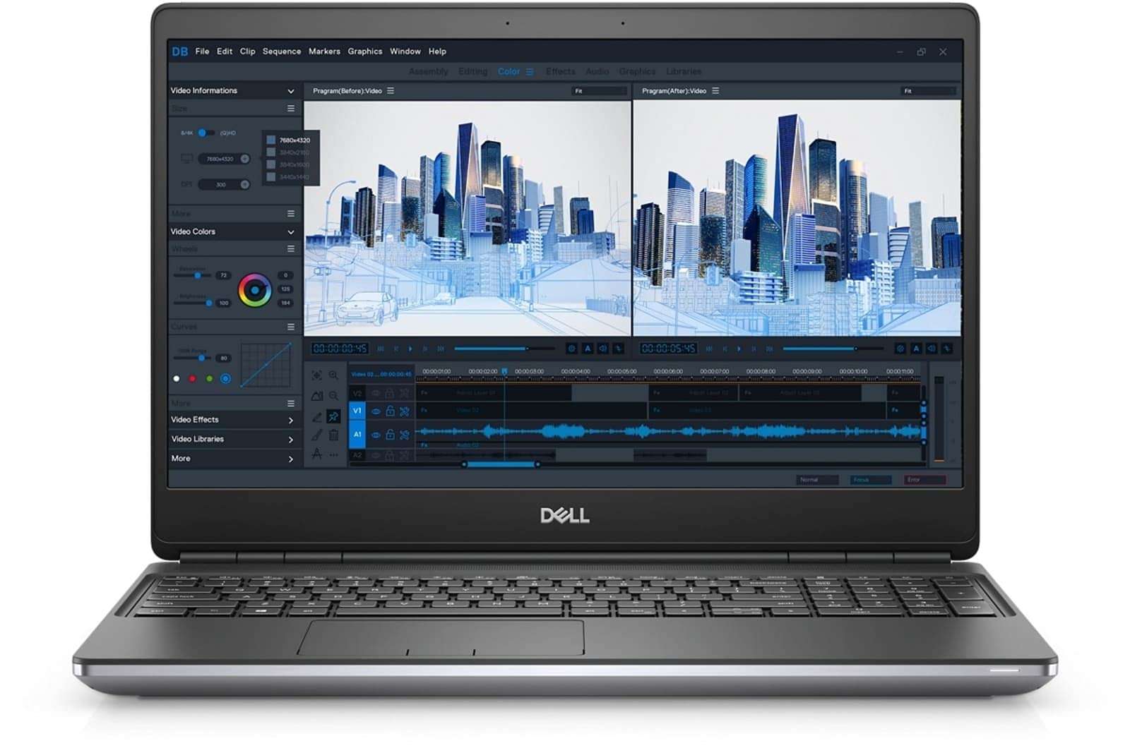 Dell Precision 7560 Workstation Laptop | 15.6" 1920x1080 FHD | Core i9-11950H - 1TB SSD Hard Drive - 32GB RAM - Nvidia T1200 | 8 cores @ 5 GHz - 4GB GDDR6 Win 10 Pro Silver 6