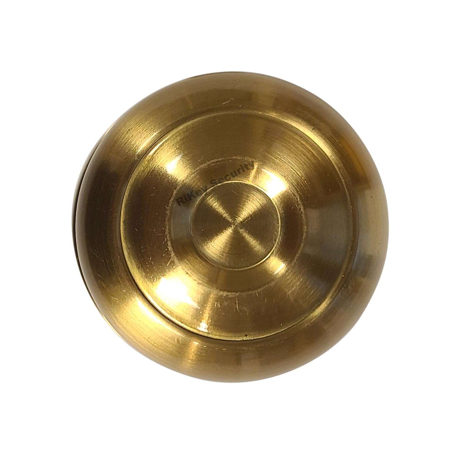 RI-KEY SECURITY - Dummy Door Knob for Interior or Closet Doors No Lock Satin Brass 2