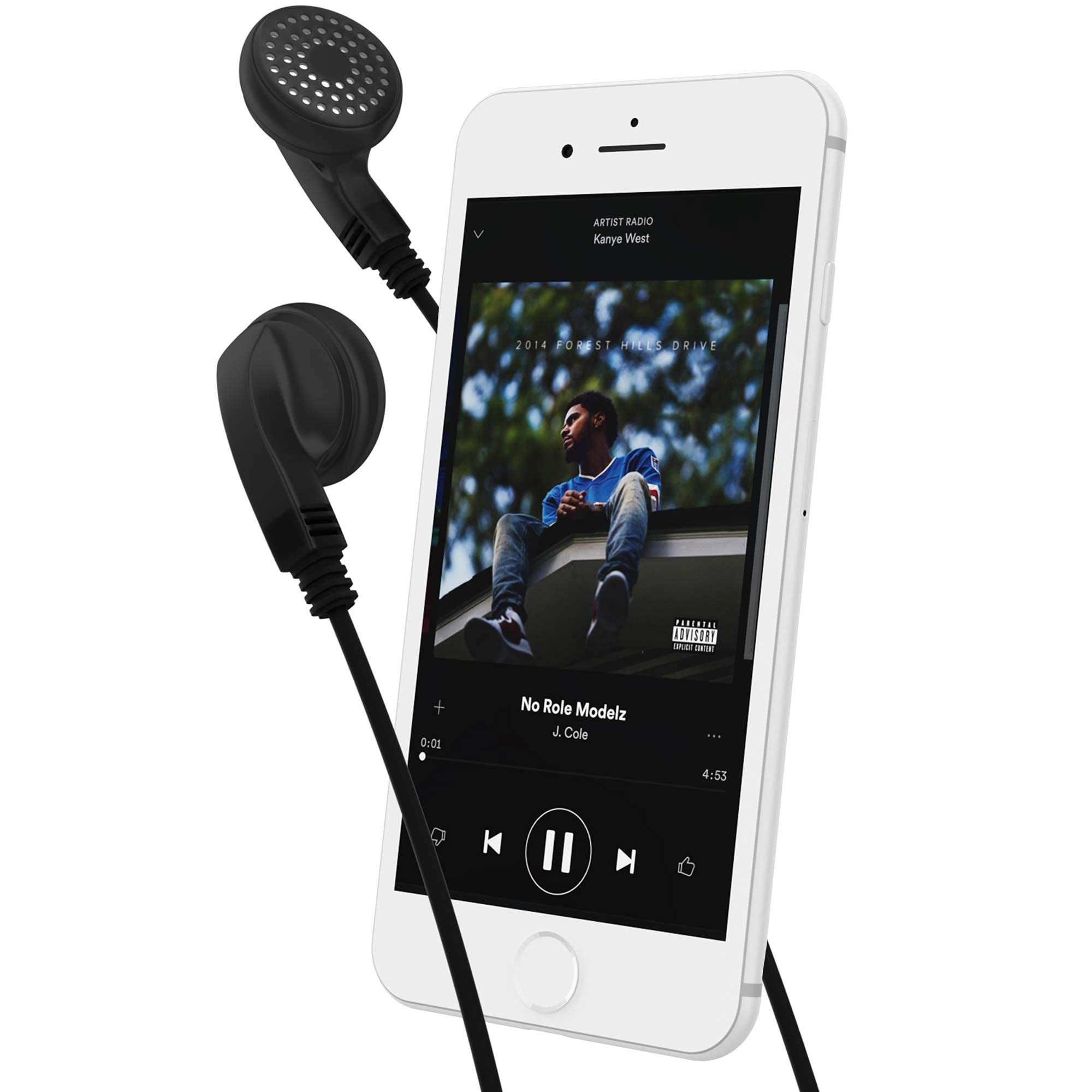 Maeline Bulk Earphones with 3.5 mm Headphone Plug - 20 Pack - Red 3