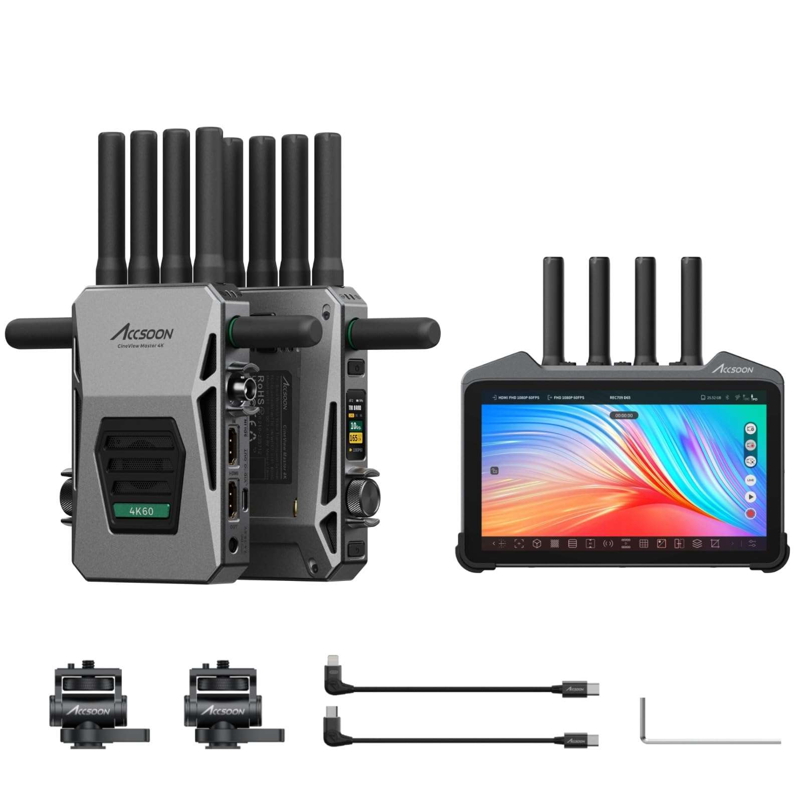 Accsoon CineView M7 Pro Monitor + CineView Master 4K Wireless Video Transmitter&Receiver Video Transmission System 1