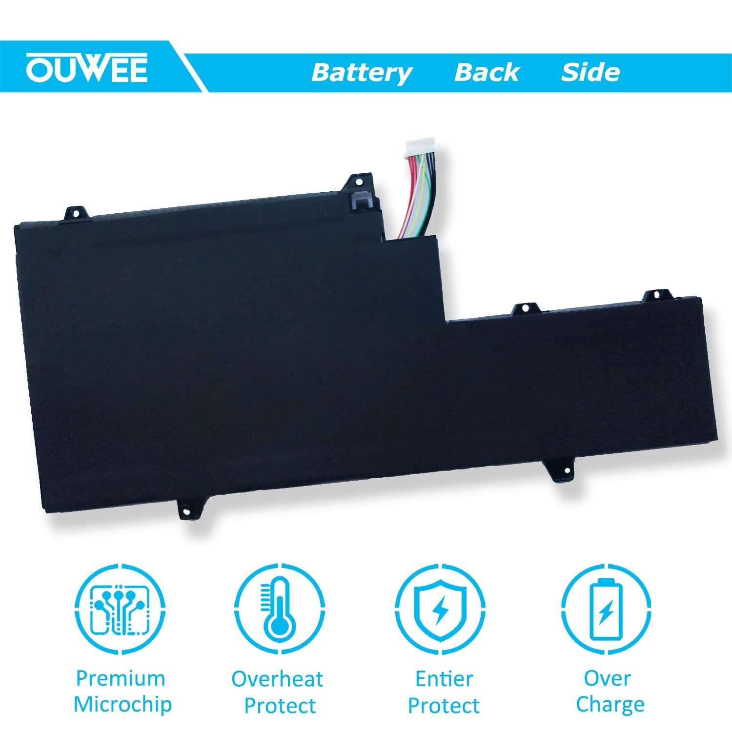 OUWEE OM03XL Laptop Battery Compatible with HP EliteBook x360 1030 G2 Series 863167-1B1 863280-855 HSN-I04C HSTNN-IB70 HSTNN-IB7O 11.55V 57Wh 4935mAh（Shape-A） 2