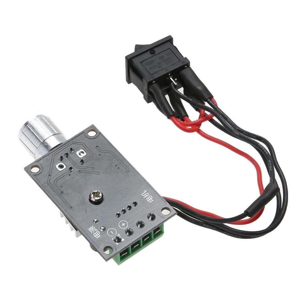 xcluma DC 6V-28V 6V 12V 24V 3A PWM DC Motor Speed Controller Forward Reverse with reversing Control 4