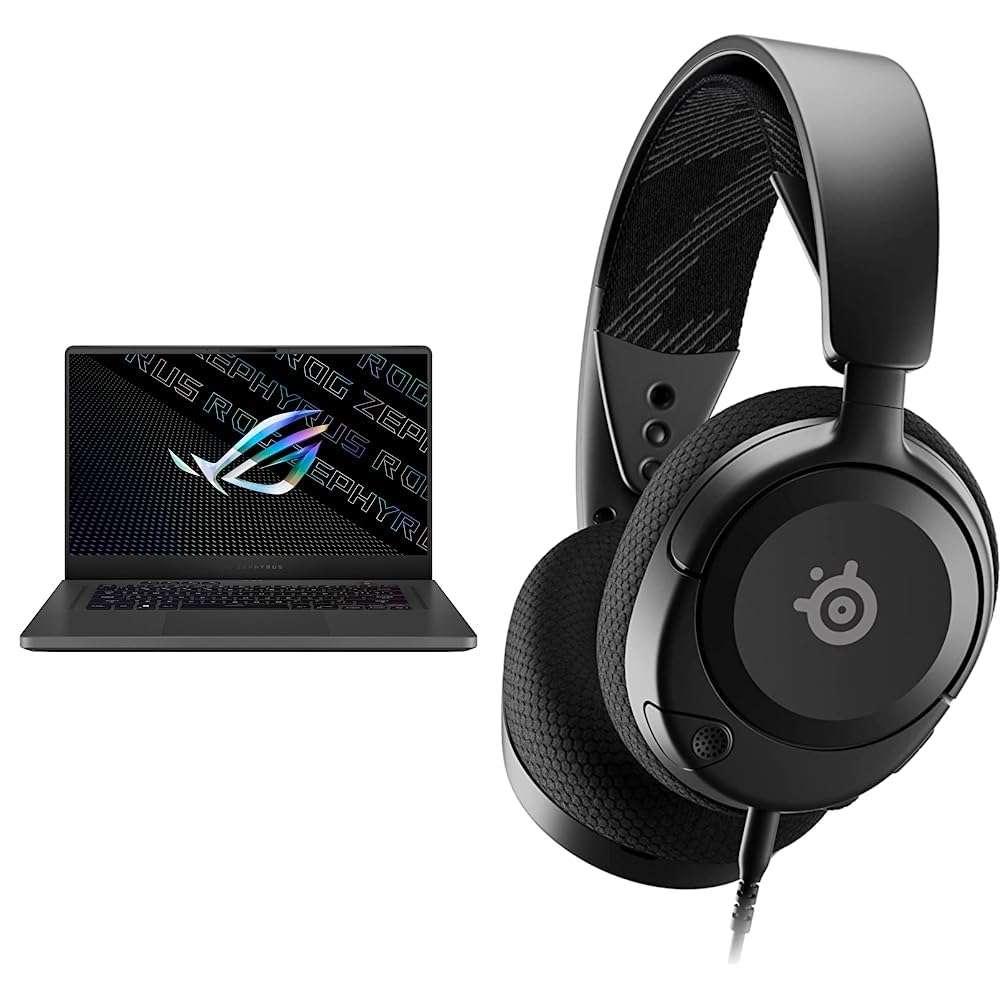 ASUS ROG Zephyrus G115 (2022) & SteelSeries Arctis Nova 1 Bundle | Esports Gaming Bundle | 8GB RTX 3080 | Gaming Laptop + Gaming Headset 1