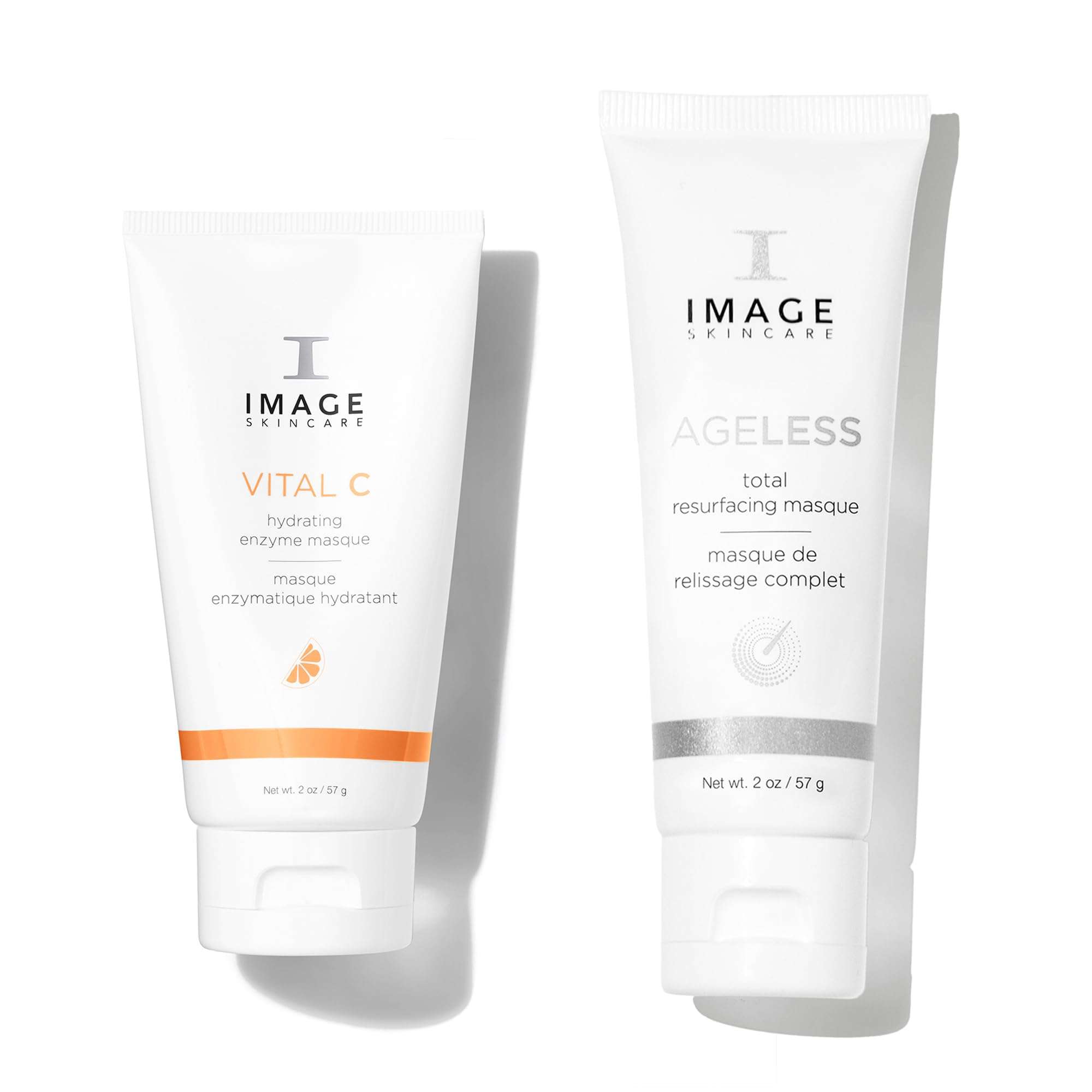 IMAGE Skincare Facial Fix Power Duo, VITAL C Hydrating Enzyme Masque with AGELESS Total Resurfacing Masque, Smoothing and Brightening Skin Care Set 1