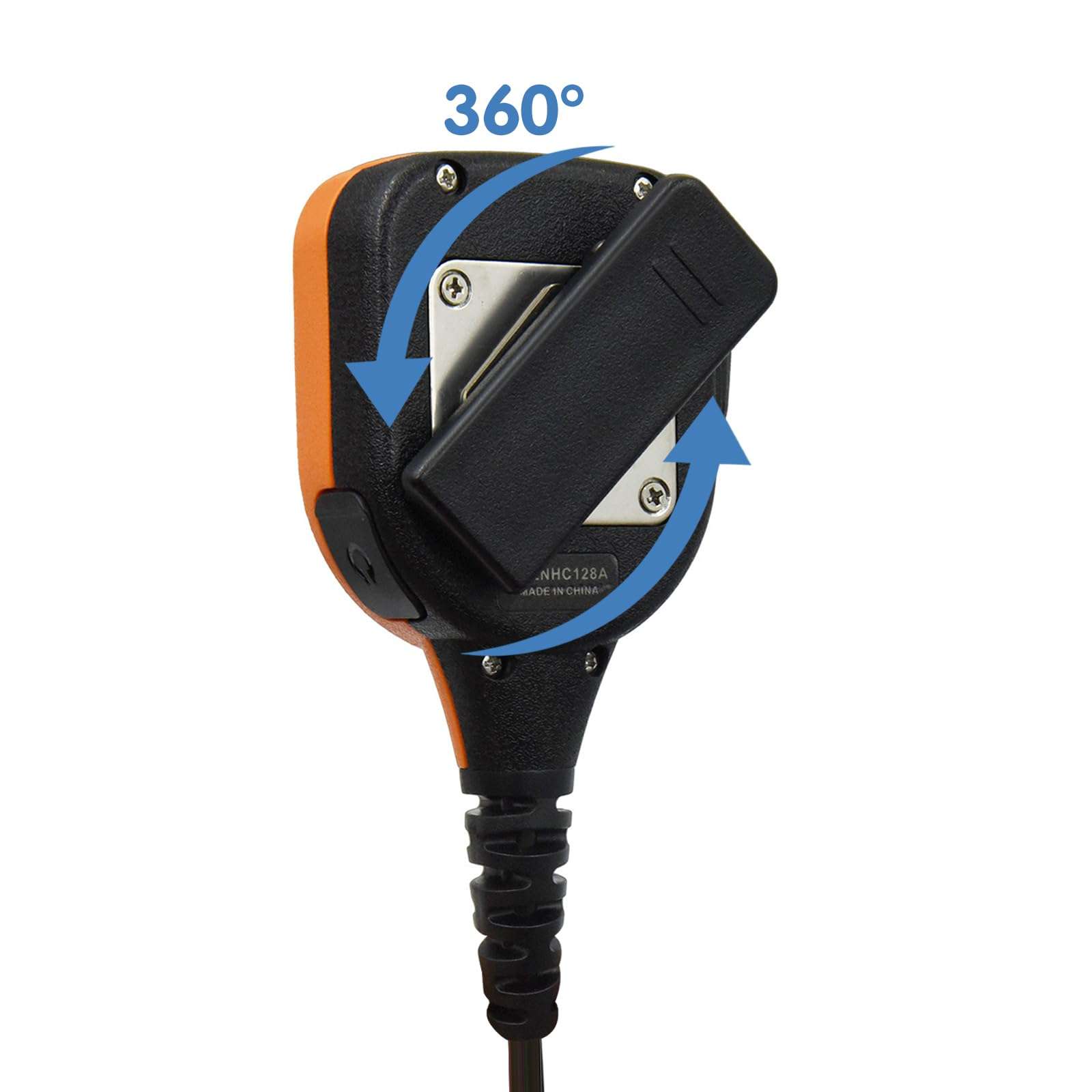 JUYODE Waterproof Radio Speaker Mic Walkie Talkie Shoulder Handheld Microphone with PTT for HT750 HT1250 HT1250ls MTX8250 GP328 Orange (GP328-01) 6