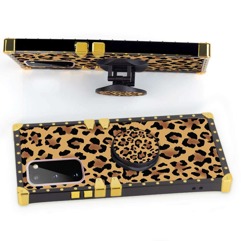 BITOBE Designed for iPhone Square Edges Case with Phone Ring Stand Grip Holder Soft TPU Slim Phone Cover 3