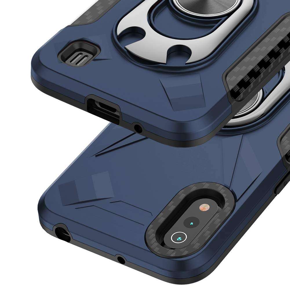 Topnow for Samsung Galaxy A01 Case [Military Grade] 12ft. Drop Tested Protective Case [Kickstand] Compatible with Galaxy A01 - Blue 6