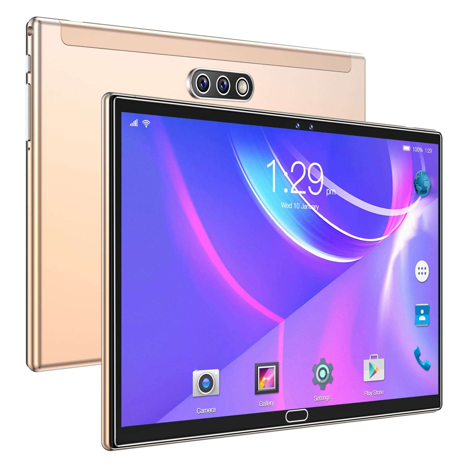 Qonioi Hd Tablet WiFi Bluetooth Android Voice Call Game Tablet,10 Inch IPS Display Screen,WiFi,2gb Ram+16gb ROM,4000mah,Android 5.1 System Excellent Performance, Stylish Appearance