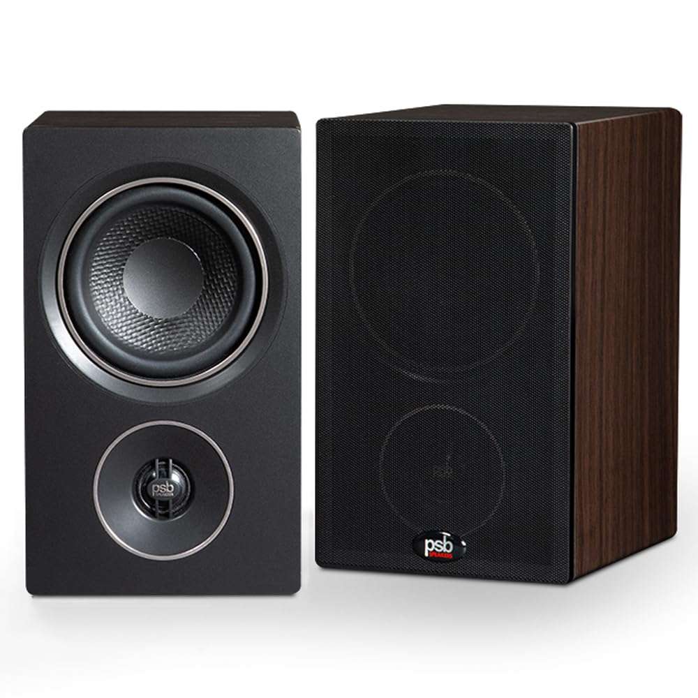 PSB Speakers Alpha P3 Compact Bookshelf Speaker - Walnut (Pair) 1