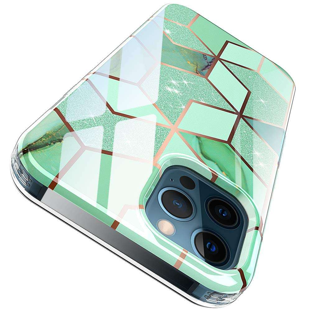 ANNSD for iPhone 12 Pro Max Case,Plastics and Simple TPU Shock Absorption Rubber Series Full Body Protective Anti-Shock Cover for iPhone 12 Pro Max Case(6.7 inches)(Marble-01) 1