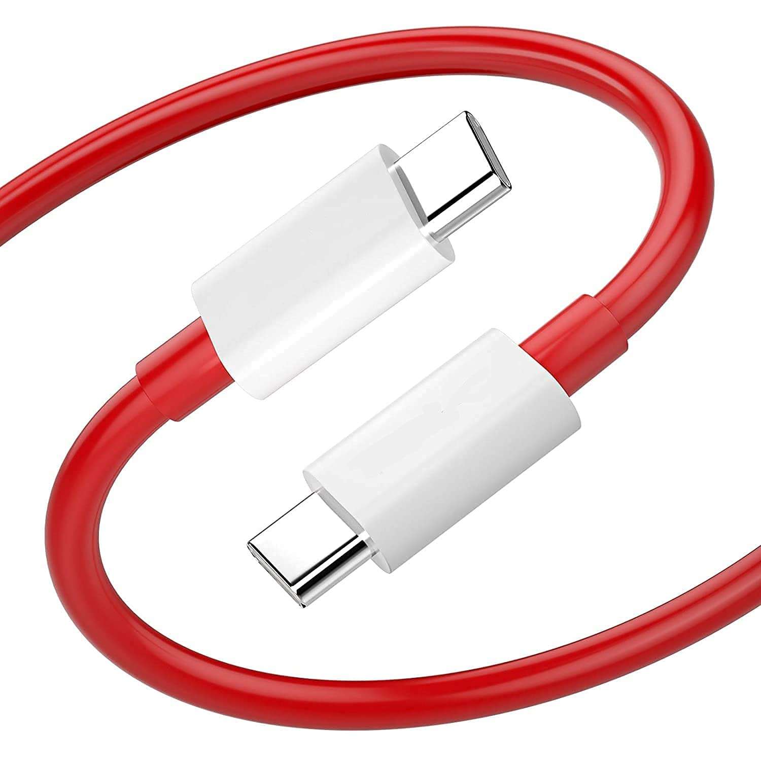 Type C to Type C USB Cable for vivo iQOO Z1, vivo iQOO Z 1 USB C to USB C Fast Charging Type C Cable Tough Unbreakable material, 60W PD | USB Type-C to Type-C 60W Fast Charging Data cable for Smartphone- Red, LKS|7