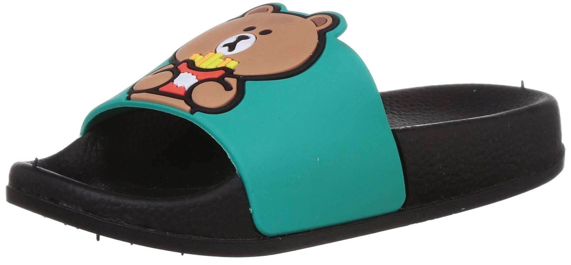 Walktrendy Unisex-Child Green Flip-Flops-2 Uk (34 Eu) (3 Kids Us) (Wty1158)