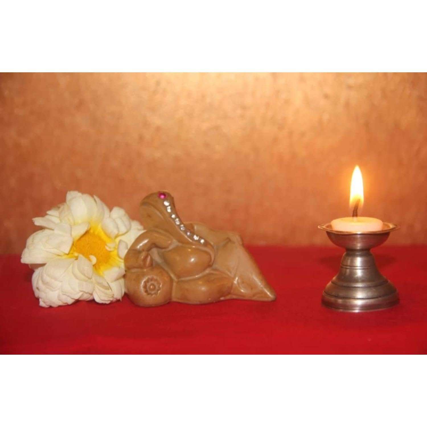 Om Phool Batti 100% Wax Free Cow Ghee Diya for Puja, 30 min Burning Time, Handmade Ghee Diya Batti for Festivals & Religious rituals | Readymade Ghee Diya batti - White (Pack of 300 Pcs.) 6