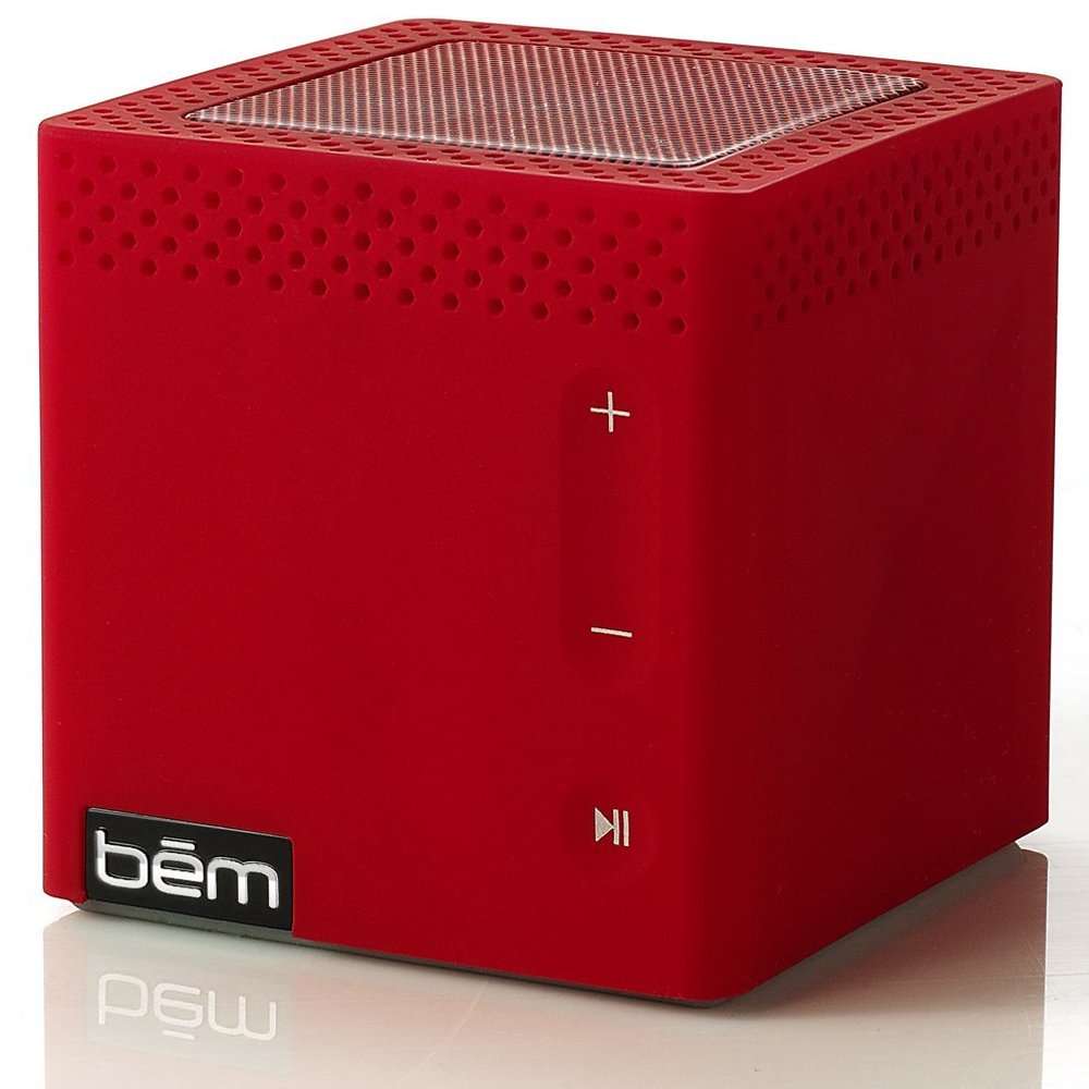 Bem HL2022C, Bluetooth Mobile Speaker for Smartphones, iPhone, iPad with Touch-Sensitive Buttons - Red