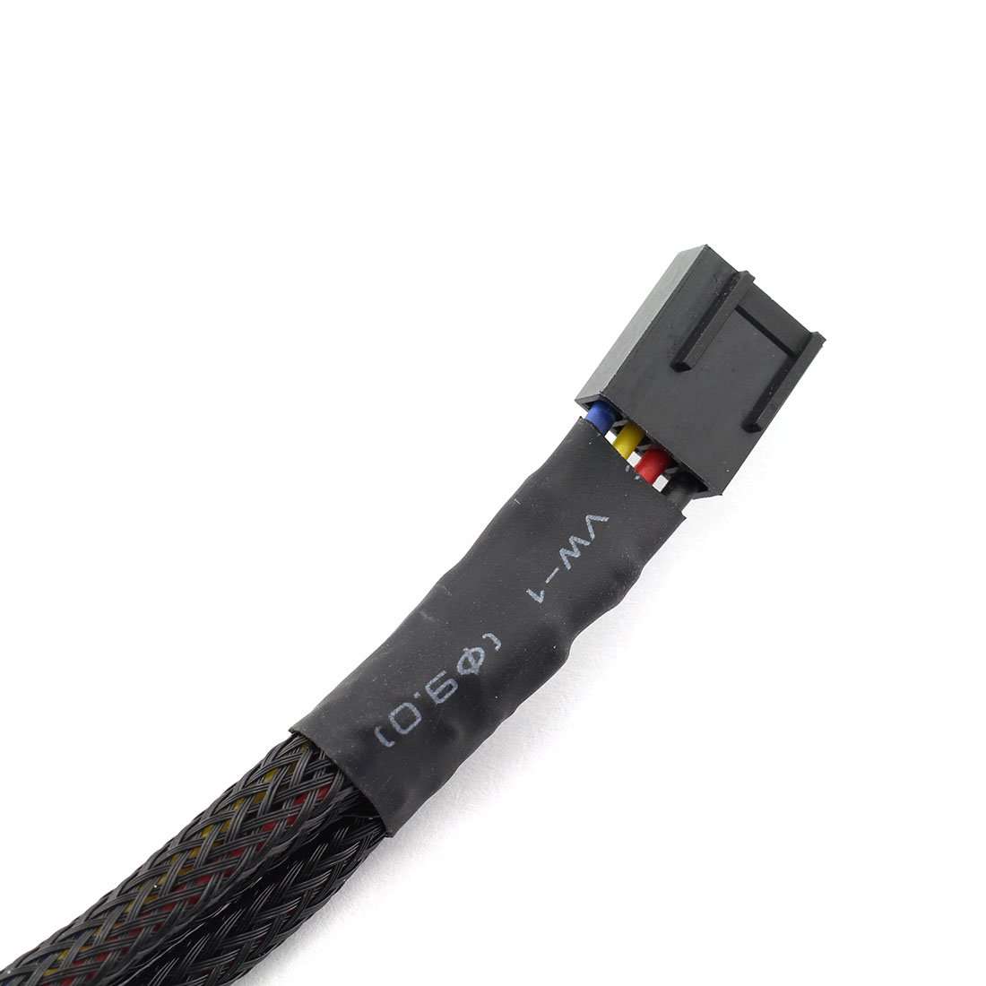 DZS Elec 4PCS 4Pin 1 to 2 Ways PWM Fan Splitter Cable Black Sleeved Fan Power Extension Cable 4Pin Female to 2X 4Pin Male 27cm/10.5 inches 5