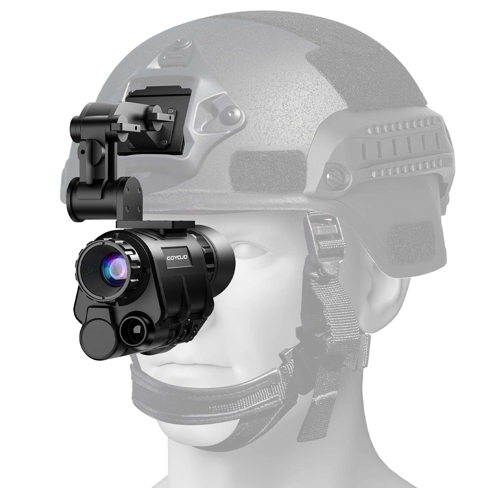 GOYOJO 2K Digital Night Vision Goggles, NVG Helmet Mounted for Tactical, Hunting, PVS-14 Night Vision Monocular with 4 Color Modes HD Recording & Playback 1