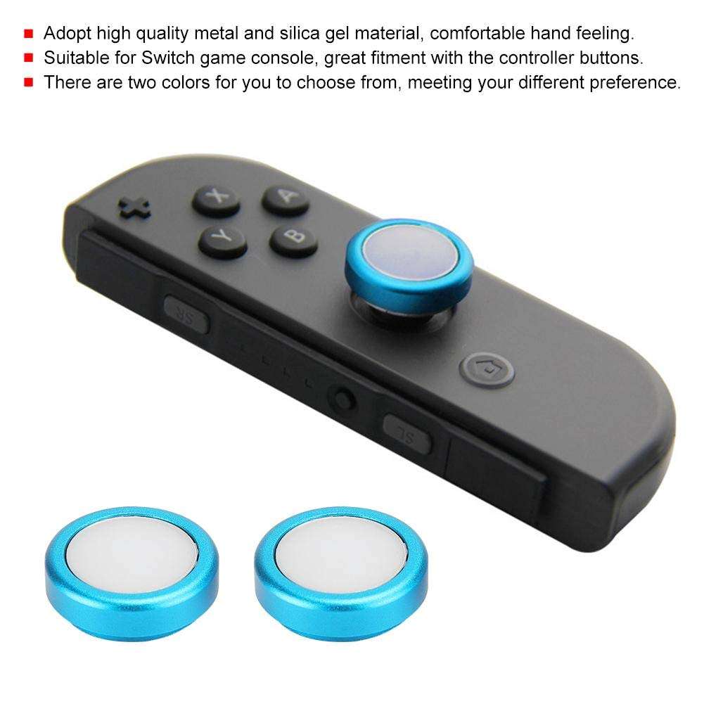 Button Cover, Button Cap, Game Controller Cap, Comfortable Game Controller Cap Delicate Protective Cover Durable Game Controller Cap 2 Pcs Silicone Gel Button Cap for(blue) 6