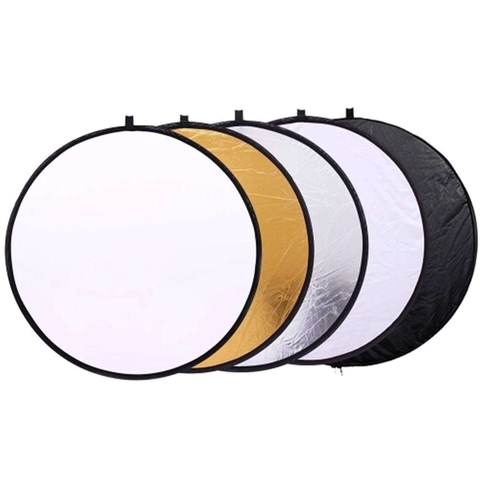 Reflector 32-Inch 80CM Portable 5 in 1 Photography Collapsible Multi-Disc Lighting Reflectors Foldable Round Multi Disc Light Reflector for Studio Photography Situation Photographic Reflector 2