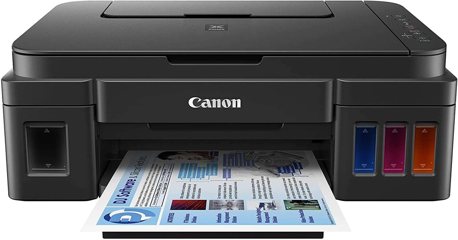 Canon PIXMA All-in-One Wireless Color Inkjet Printer, Print&Copy&Scan, Auto Duplex Printing, 4800 x 1200DPI, Mobile Printing and Airprint, Photo Print, Auto On/Off, Wi-Fi, Lanbertent Printer Cable 1