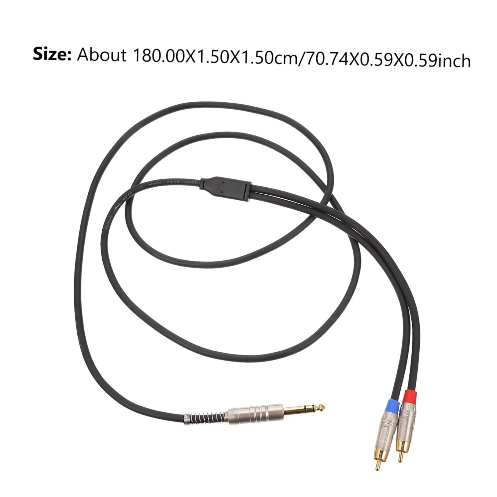 Mikikit 1 Meter Stereo Male to Adapter Cable Audio Transferring Cord for Home Theater Car Audio and Headphone 3