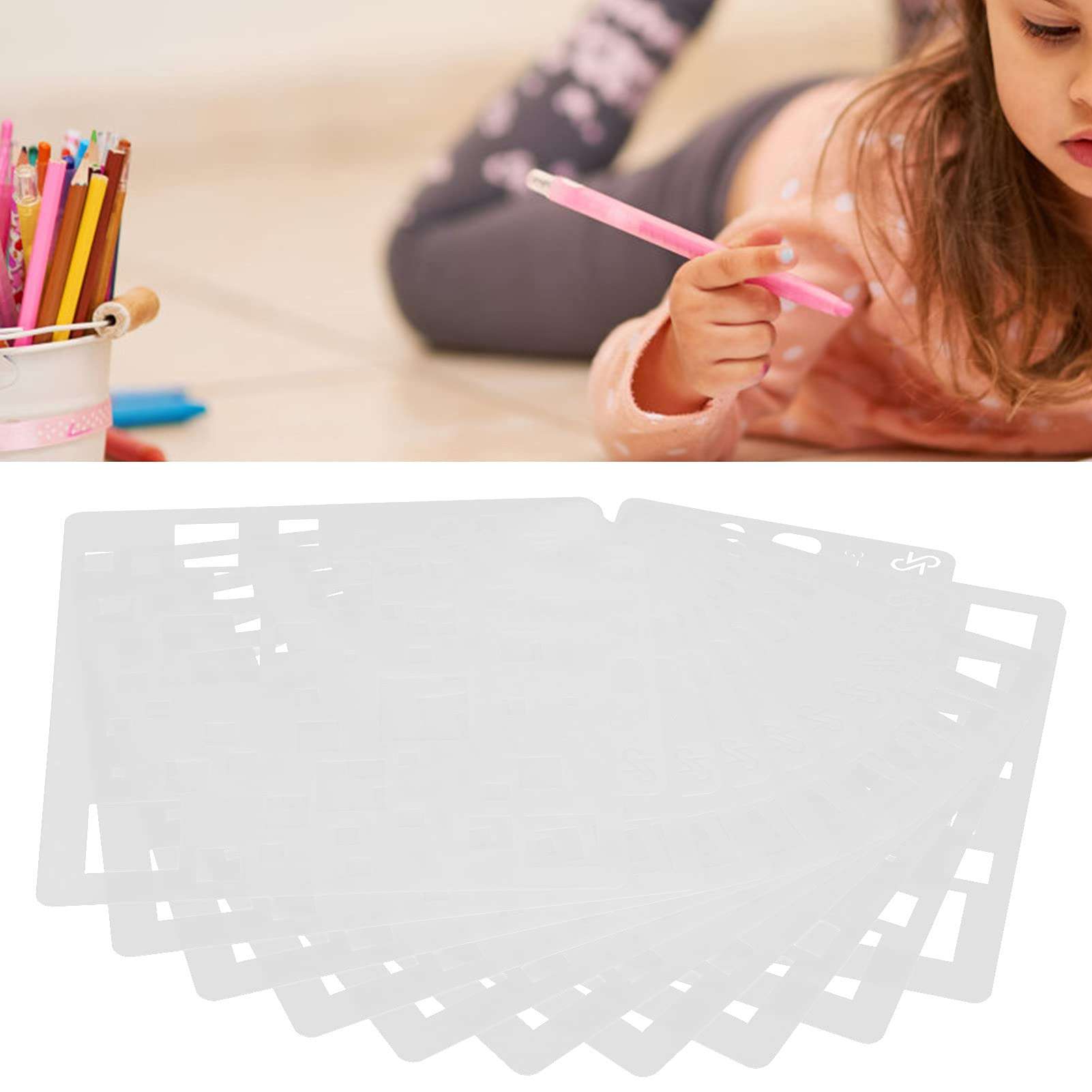 Mandala Templates, Painting Drawing Stencils Cutting Art Craft Supplies 5x5.5in Reusable for Wall for Scrapbooking 3