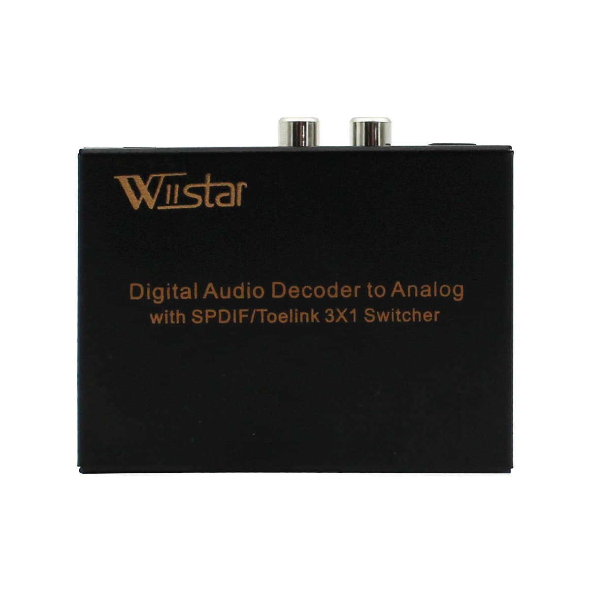 TOSLINK/SPDIF Optical Audio 3X1 Switcher with 5.1CH Decoder for Analog L/R and Headphone Outputs 1