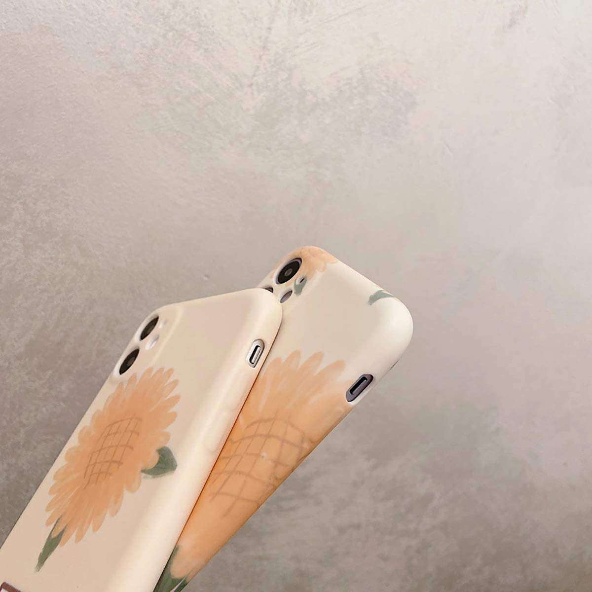 Yami Case for iPhone 12 Mini Case Floral，iPhone 12 Mini Case Women Flower Pattern Design with Silicone Bumper TPU Bumper Protective Cover for iPhone 12 Mini (for iPhone 12 Mini, f2) 4