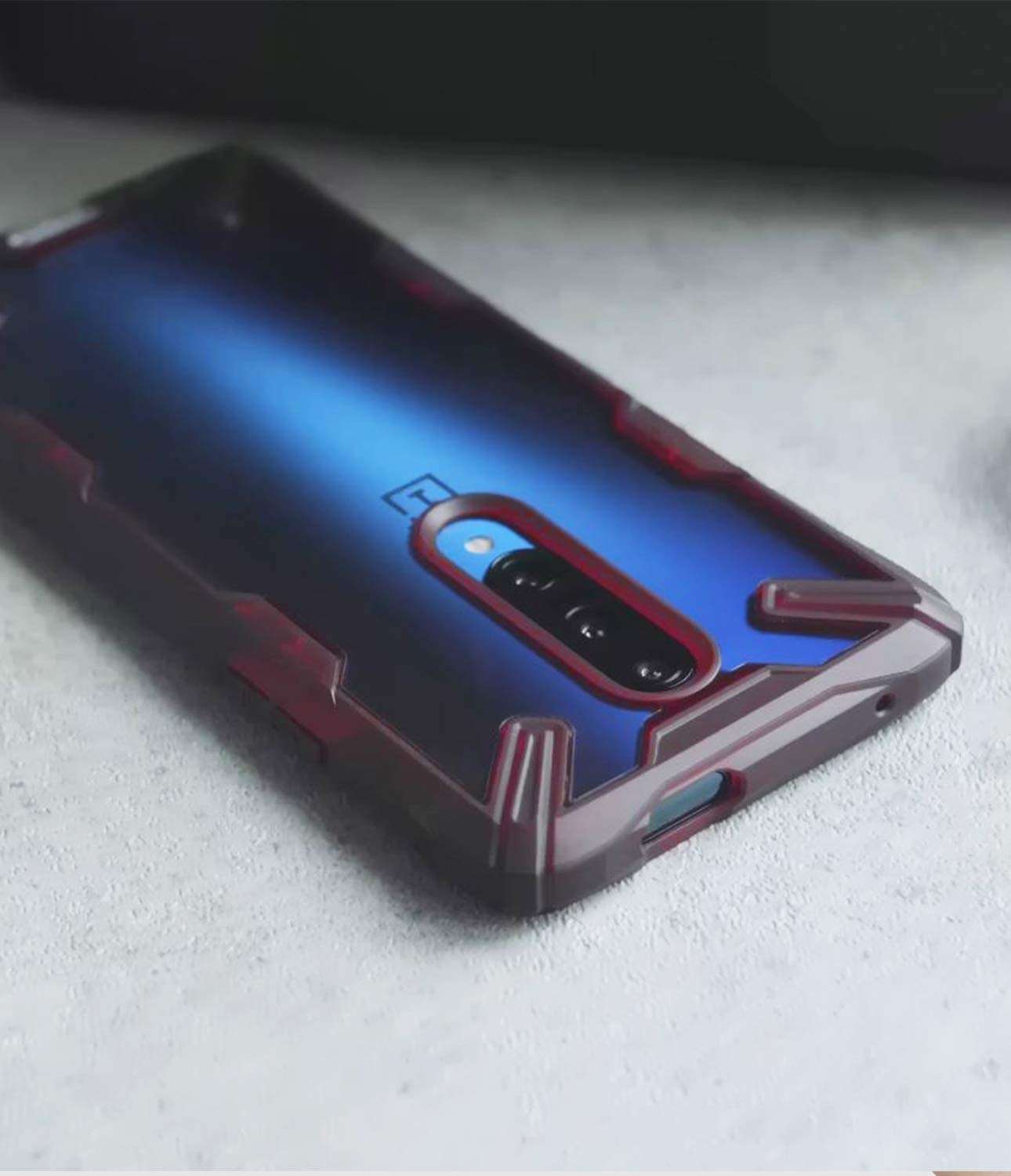Ringke Fusion-X Designed for OnePlus 7 Pro Case Impact Resistant Protection Cover for OnePlus 7 Pro 5G (6.7") - Ruby Red 6