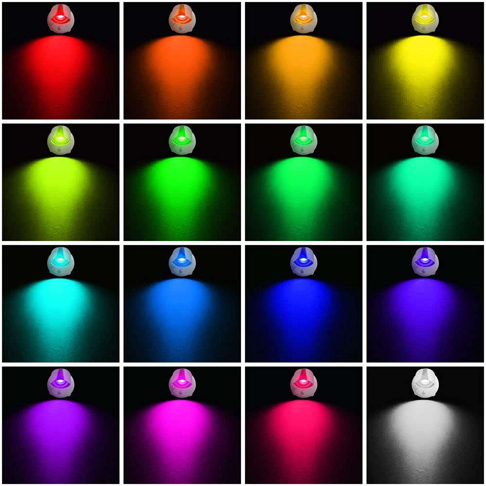 Ltybri RGB Accent Spotlight Mini Picture Light LED Spotlight Indoor Color Changing Mini Spotlight with Remote, Accent Light for Lighting Up Painting Picture Artwork Closet (2 Pack) 2