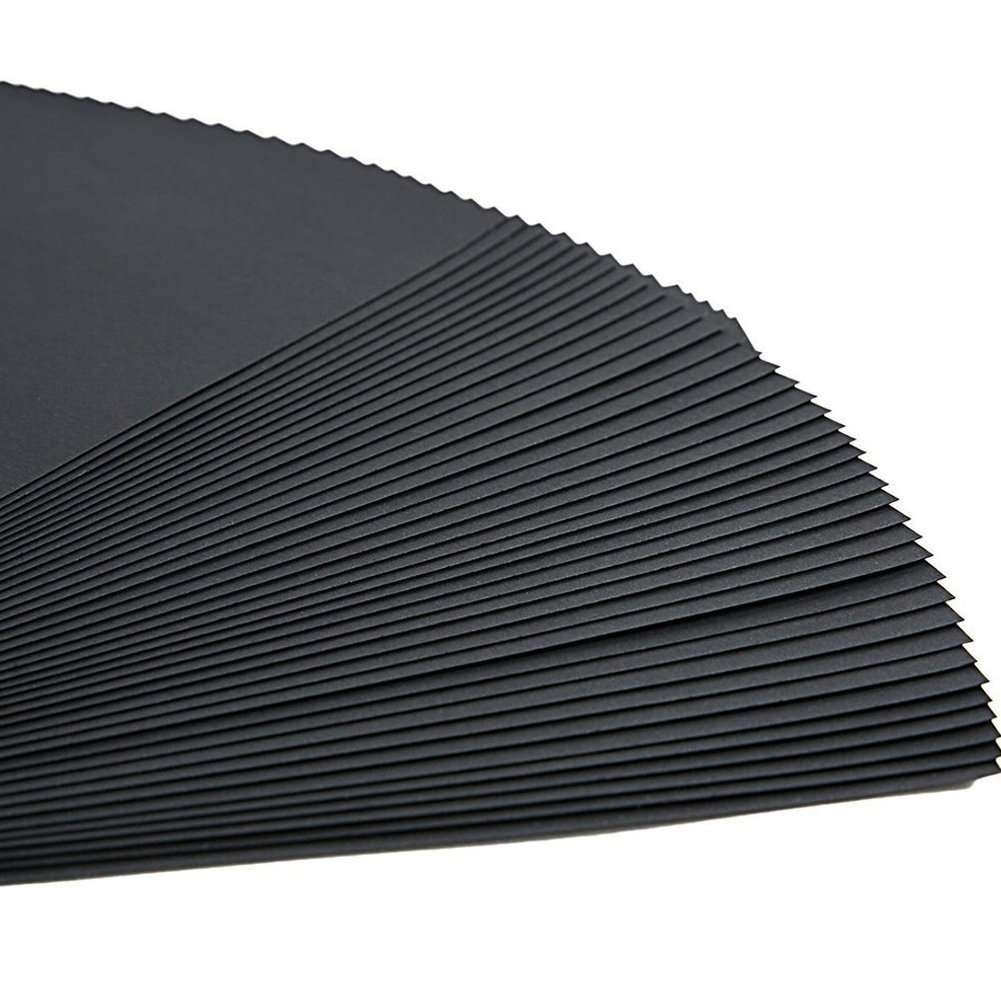 MAMACHU Scrapbooking Black Paper 23 x 19CM, 15 Sheets Extra Refill Pages Photo Book Blank Paper for Scrapbook Photo Album Guest Book Memory Notebook 24.5x21.5CM(9.64" x 8.46") for Brown/Black Album M 3