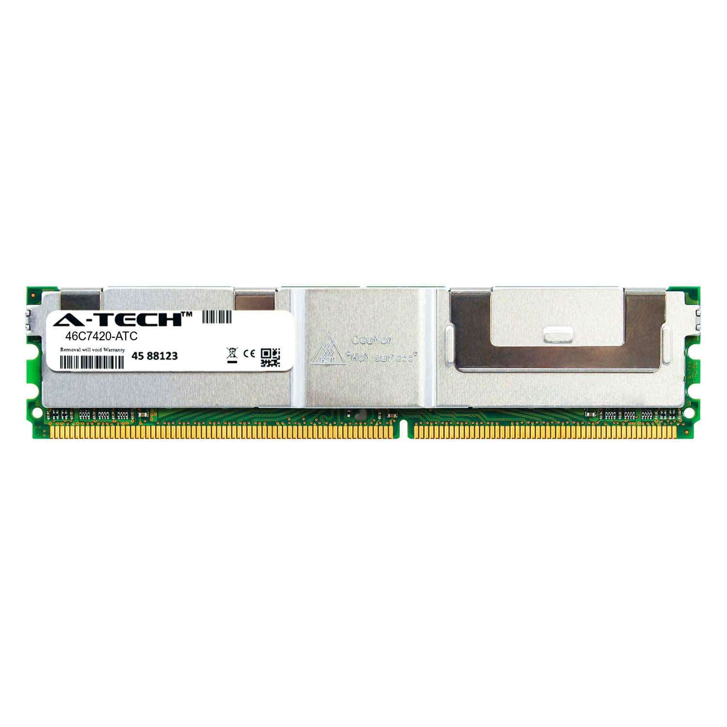 A-Tech 4GB Replacement for IBM 46C7420 - DDR2 667MHz PC2-5300 ECC Fully Buffered FBDIMM 4rx8 1.8v - Single Server Memory Ram Stick (46C7420-ATC) 1