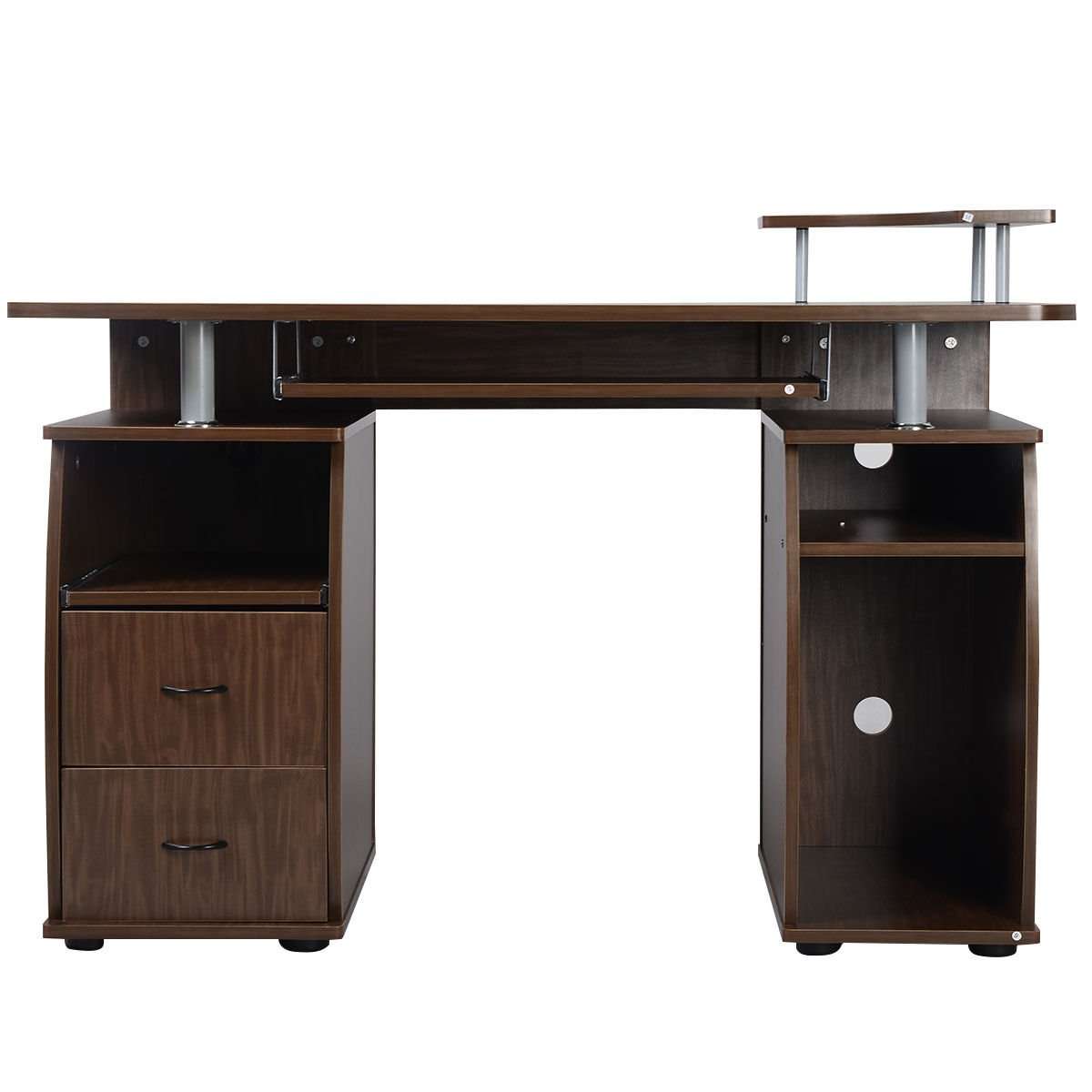 Computer PC Desk Work Station Office Home Monitor&Printer Shelf Furniture 6