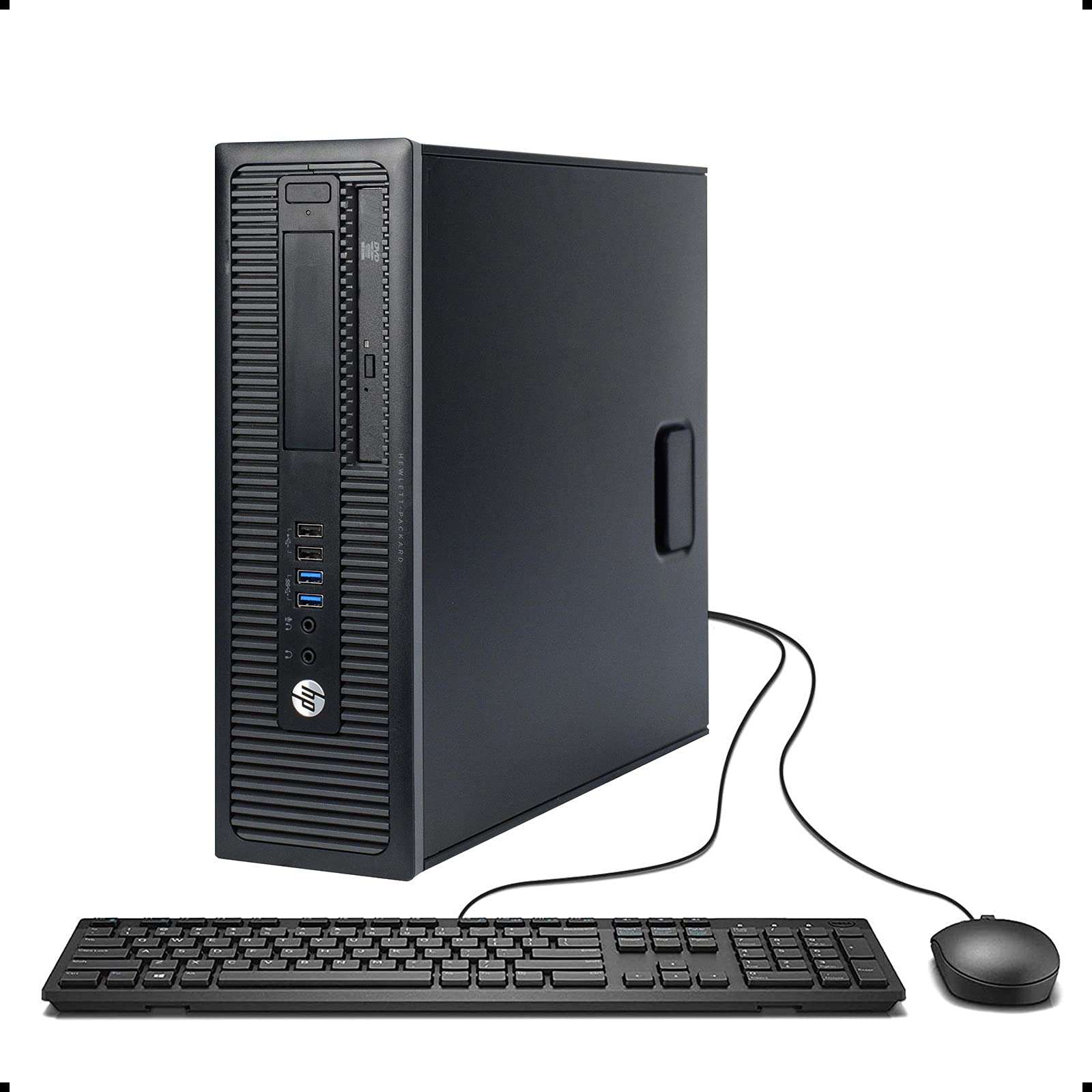 HP ProDesk 600 G1 Small Form Factor PC, Intel Quad Core i5-4690 up to 3.9GHz, 8G DDR3, 500G, DVD, WiFi, BT 4.0, Windows 10 Pro 64 Bit-Multi-Language Supports English/Spanish/French(Renewed) 1