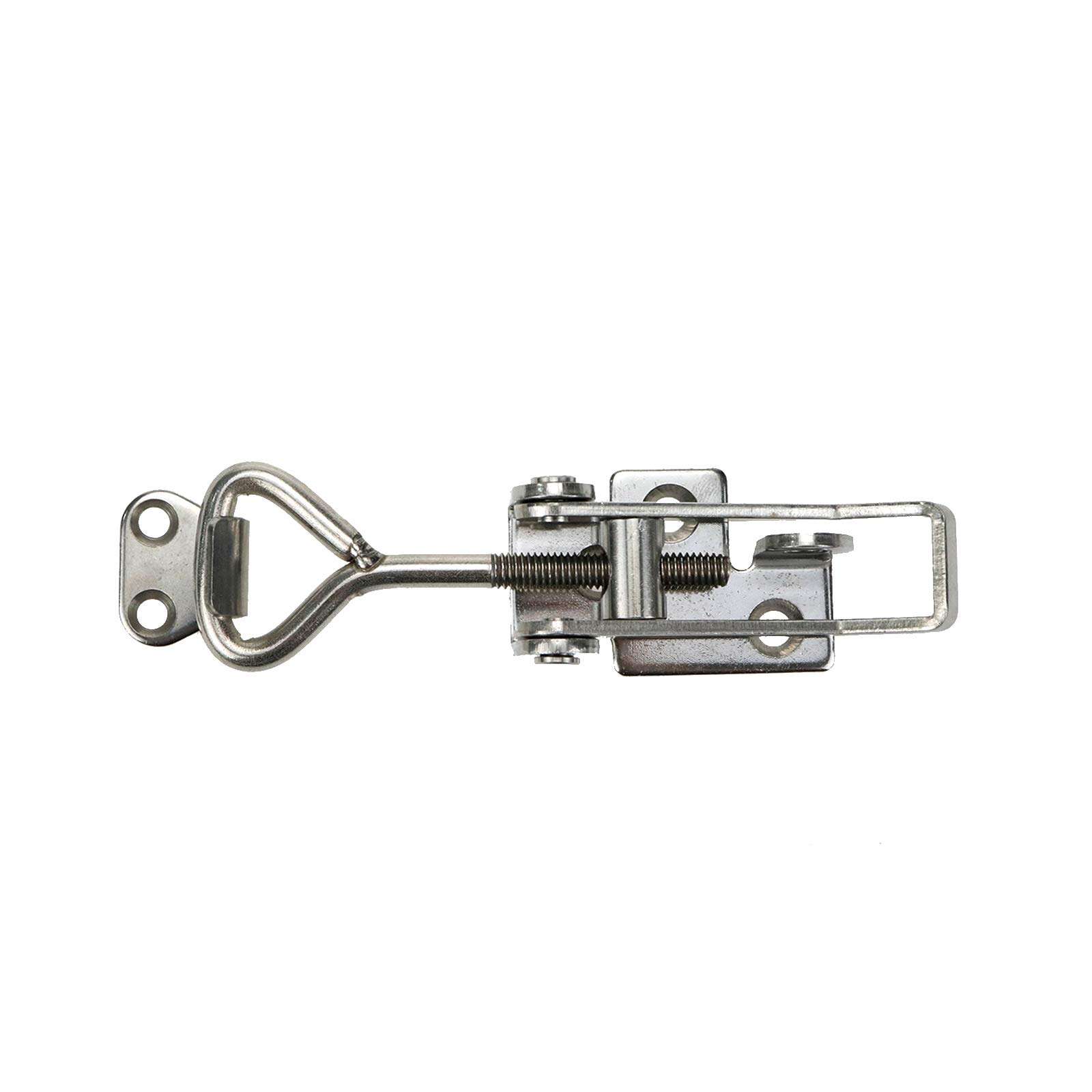 Sscon 4Inch Adjustable Toggle Catch Latch Lock Stainless Steel Cabinet Clamp Hasp 1Pack 1