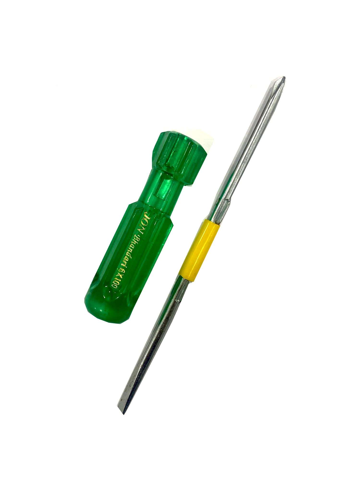 Jon Bhandari Tools Insulated Two in One Screwdriver Flat - (minus) & Phillips + (star) (4 in One Set) 4