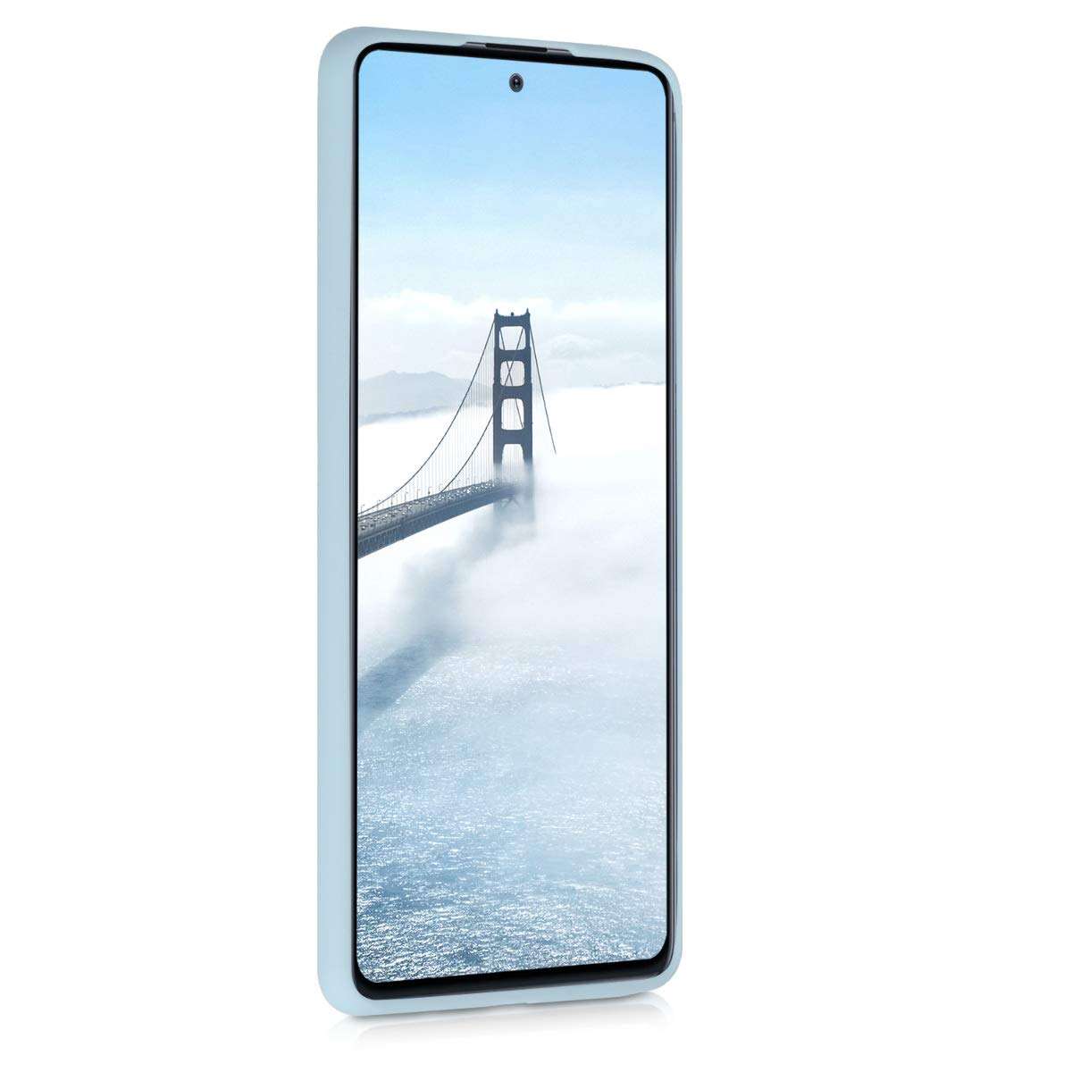 kwmobile TPU Case Compatible with Samsung Galaxy Note 10 Lite - Case Soft Slim Smooth Flexible Protective Phone Cover - Light Blue Matte 2