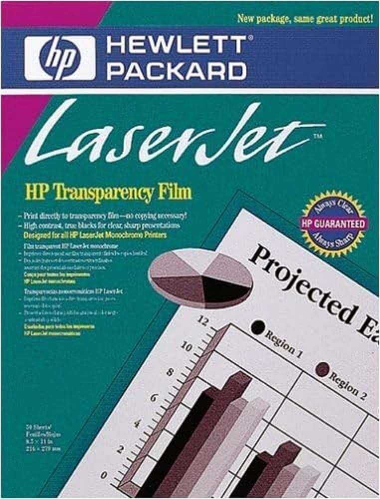 Printer Transparency Film - Transparencies - Letter - 50 Pcs.