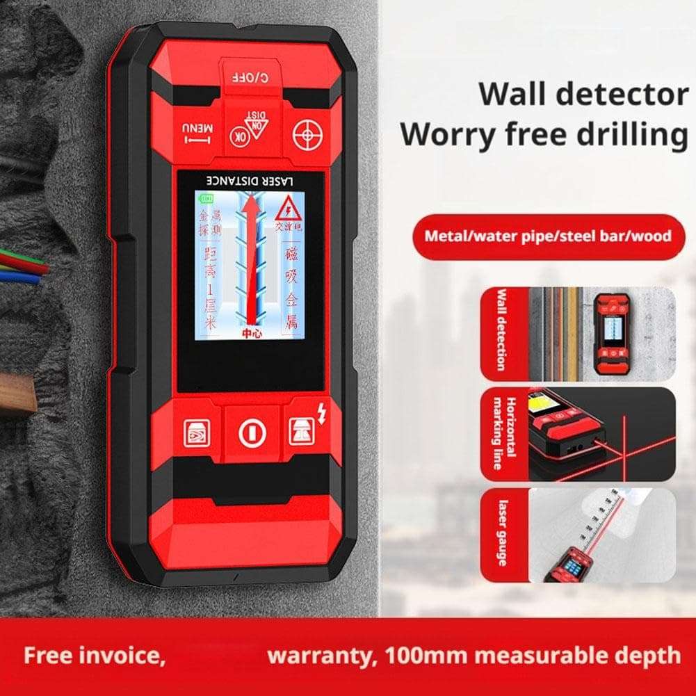 Multifunctional 4-in-1 Wall Scanning Detector, 2025 New Stud Finder with Smart Sensor, HD LCD Display, Accurate Positioning for Ac, Wire, Steel, Wood, Metal Inspection 3
