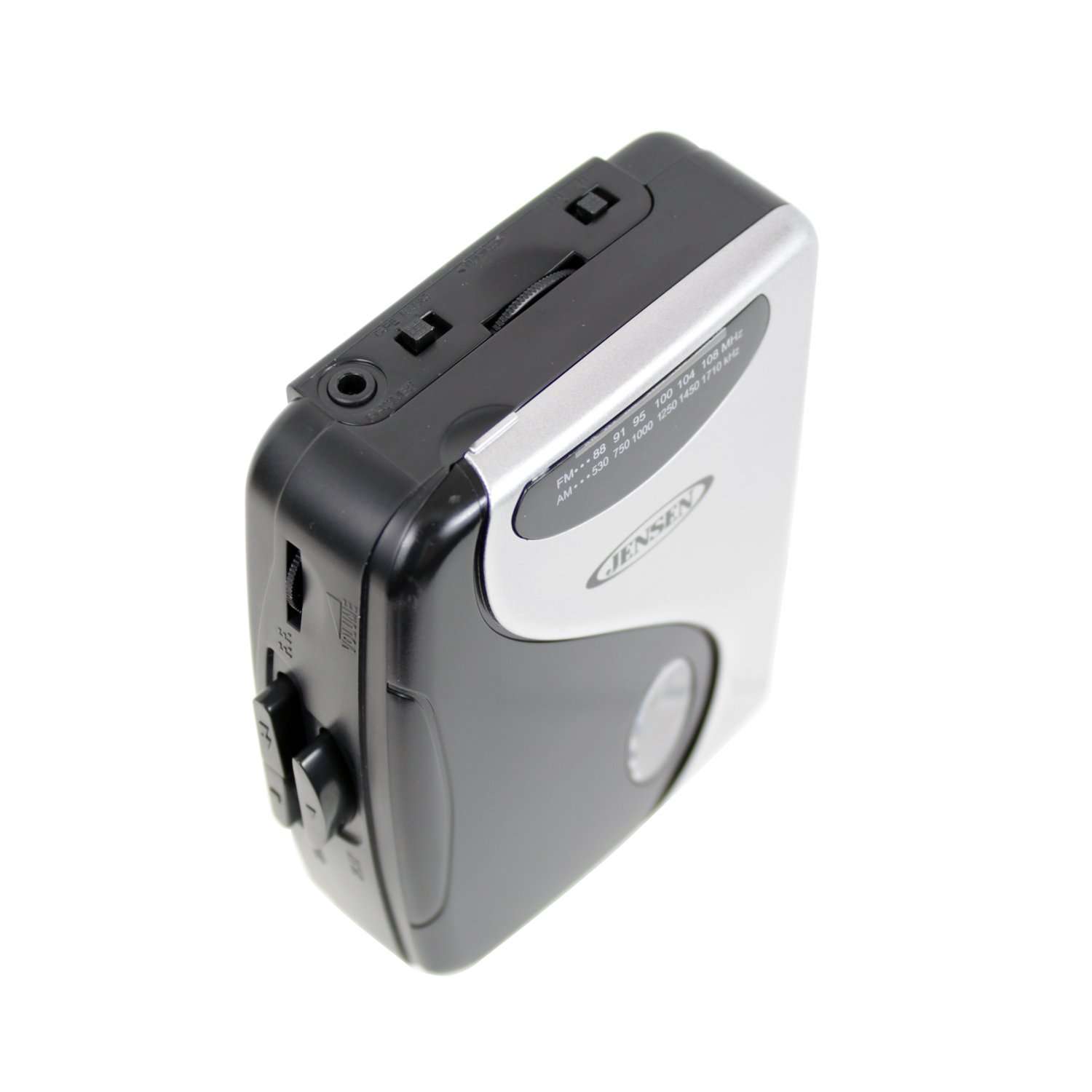 Jensen Stereo Cassette Player with AM/FM Radio (Silver) 2