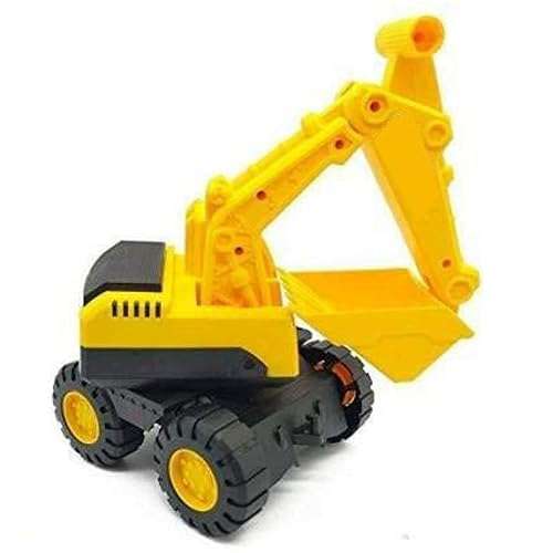 DU Sales Unbreakable Construction Excavator Vehicles Play Set - Push and go Friction Powered REV-UP Truck Toy | JCB Truck Toy for 3+ Years Old Kids Boys|Girls(Set of 1)- Multi Color 5