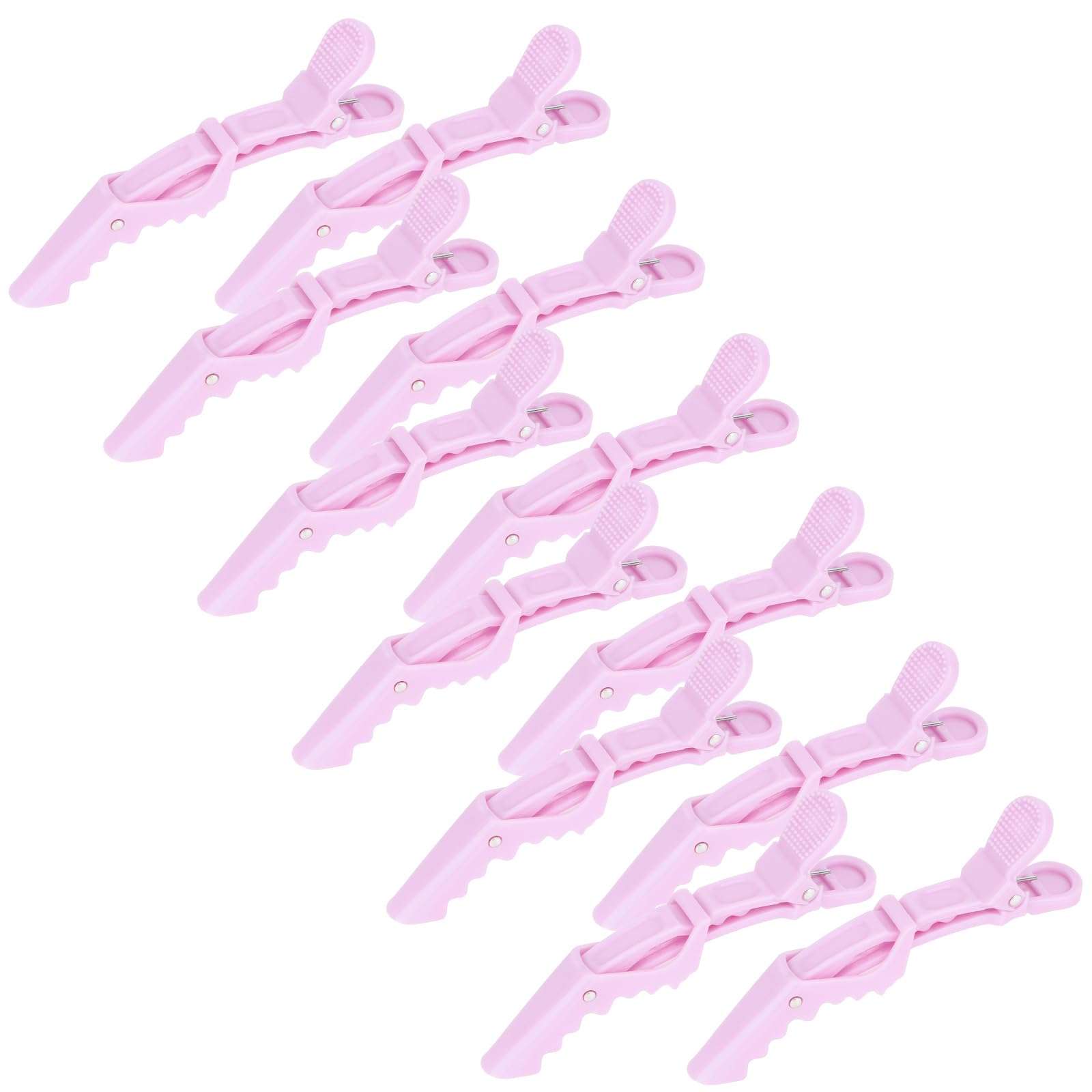 YISSION 12 Pcs Light Pink Alligator Hair Clips for Styling Sectioning Makeup Large Duck Billed Hair Clip No Crease Alligator Hair Barrettes for Thin Thick Hair Styling Accessories for Women Girls 1