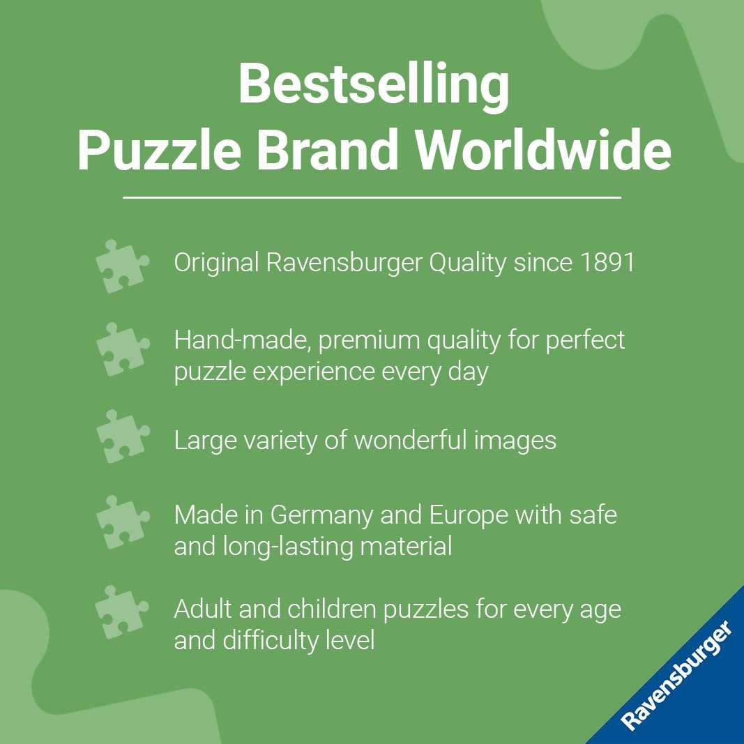 Ravensburger 60-Piece Animals of India Jigsaw Puzzle for Kids | Sturdy, Colorful and Glare-Free | Unique Pieces | Eco-Friendly 4