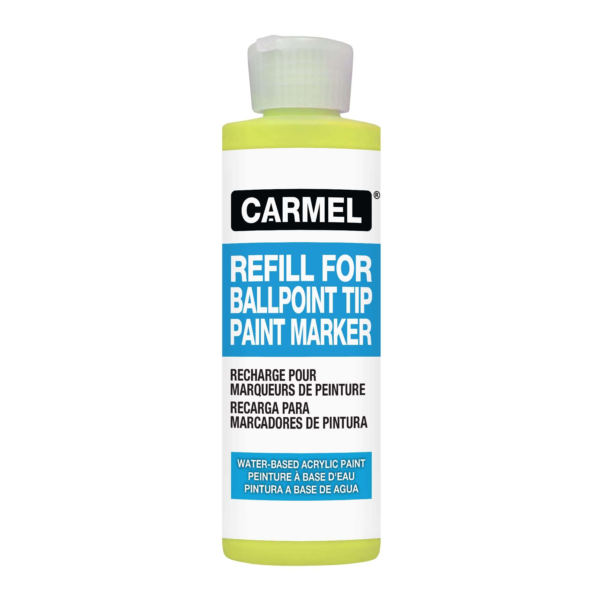 Carmel Refill Paint for Ballpoint Marker (Yellow), Pack of 1 1